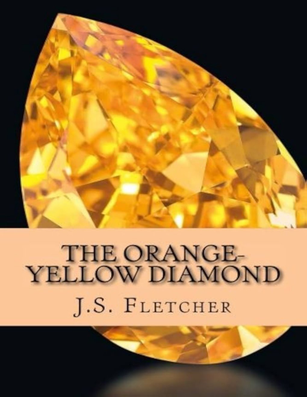 Cover of The Orange-Yellow Diamond (1920)