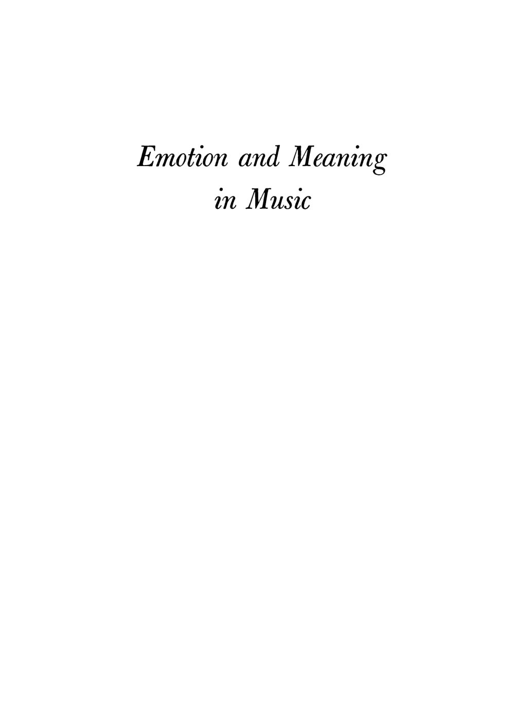 Cover of Emotion and