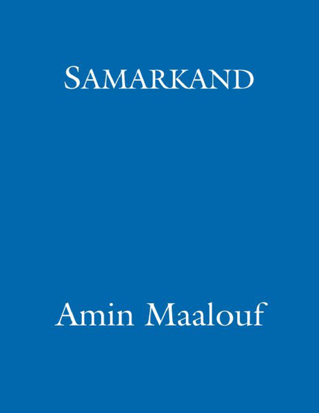 Cover of Samarkand (1989)