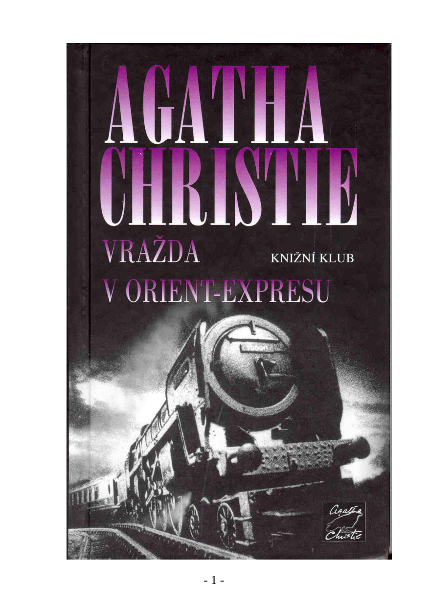 Cover of Vražda v Orient expresu (1929)