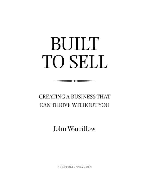 Cover of Built to Sell (2010)