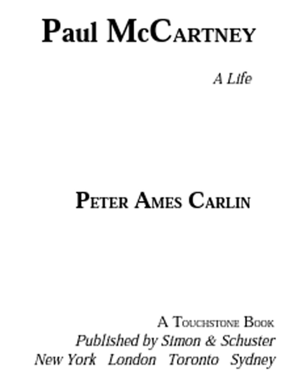 Cover of Paul McCartney