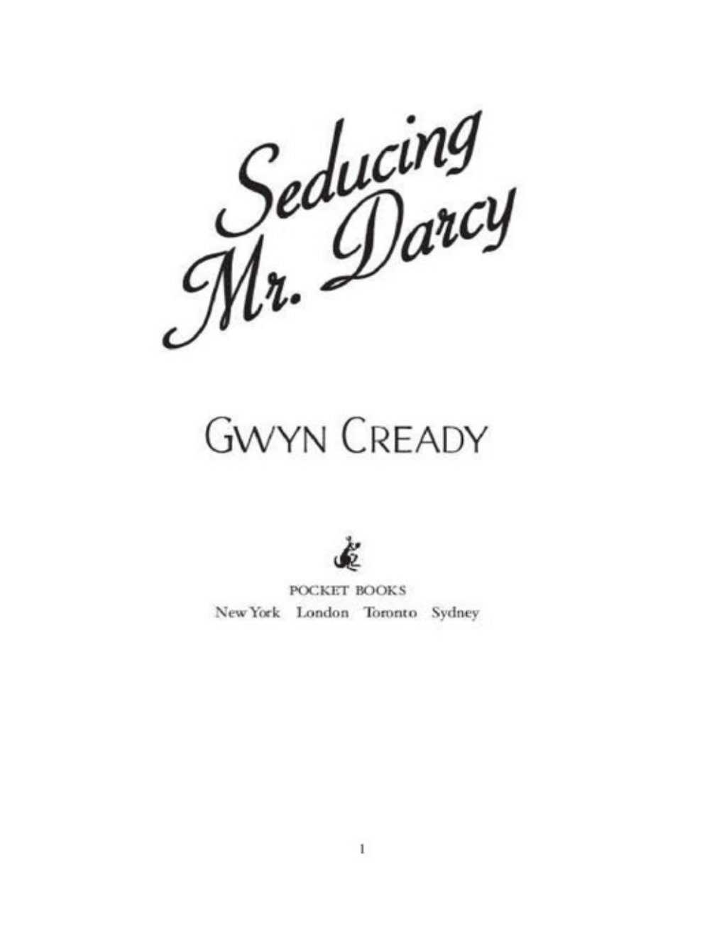 Cover of seducing mr. darcy