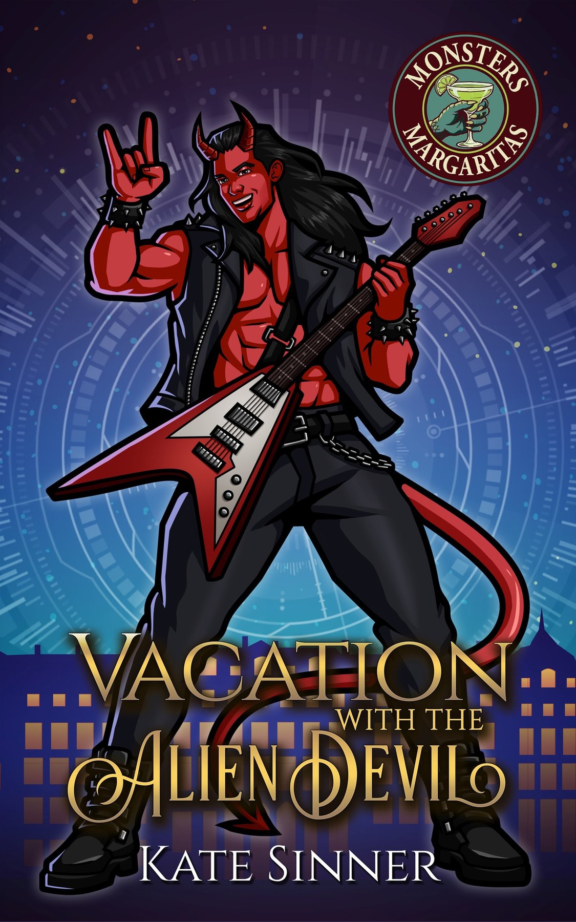 Cover of Vacation With The Alien Devil: A Sci-Fi Alien Rom Com Short Story