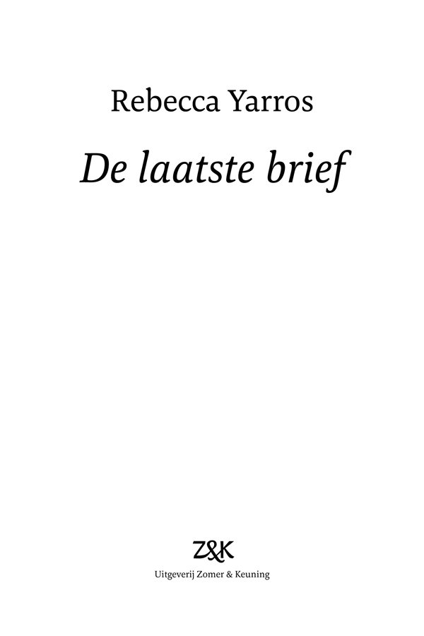 Cover of De laatste brief (2016)