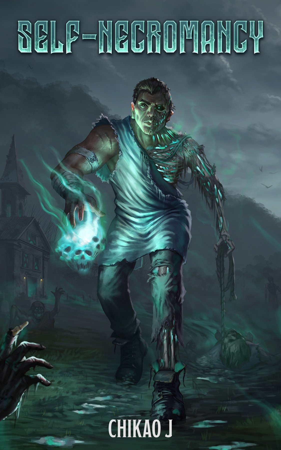 Cover of Self-Necromancy- A Dark Fantasy LitRPG (2024)