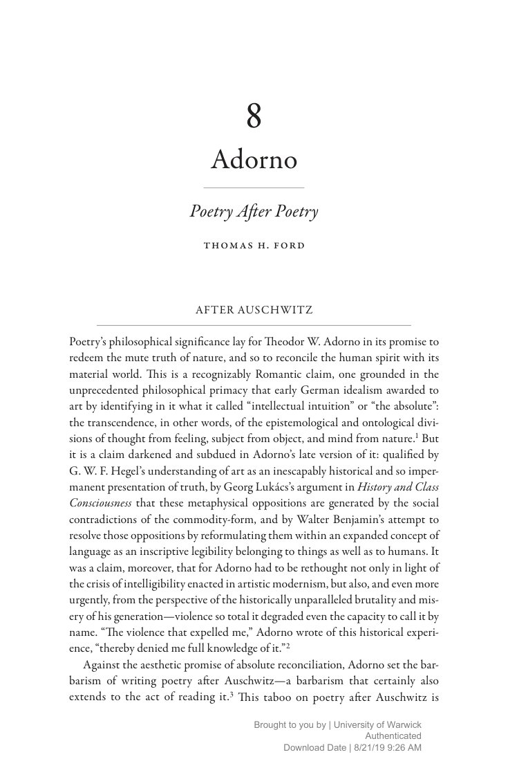 Cover of Adorno