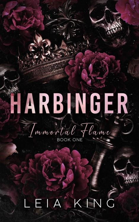 Cover of HARBINGER- A Dark Paranormal Academy Reverse Harem Romance (2025)