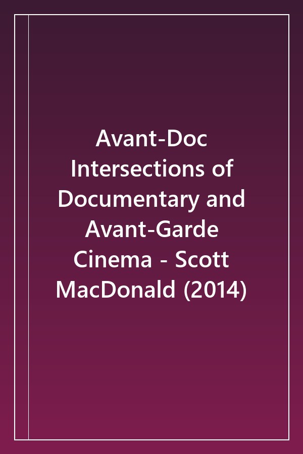 Cover of Scott MacDonald (2014)