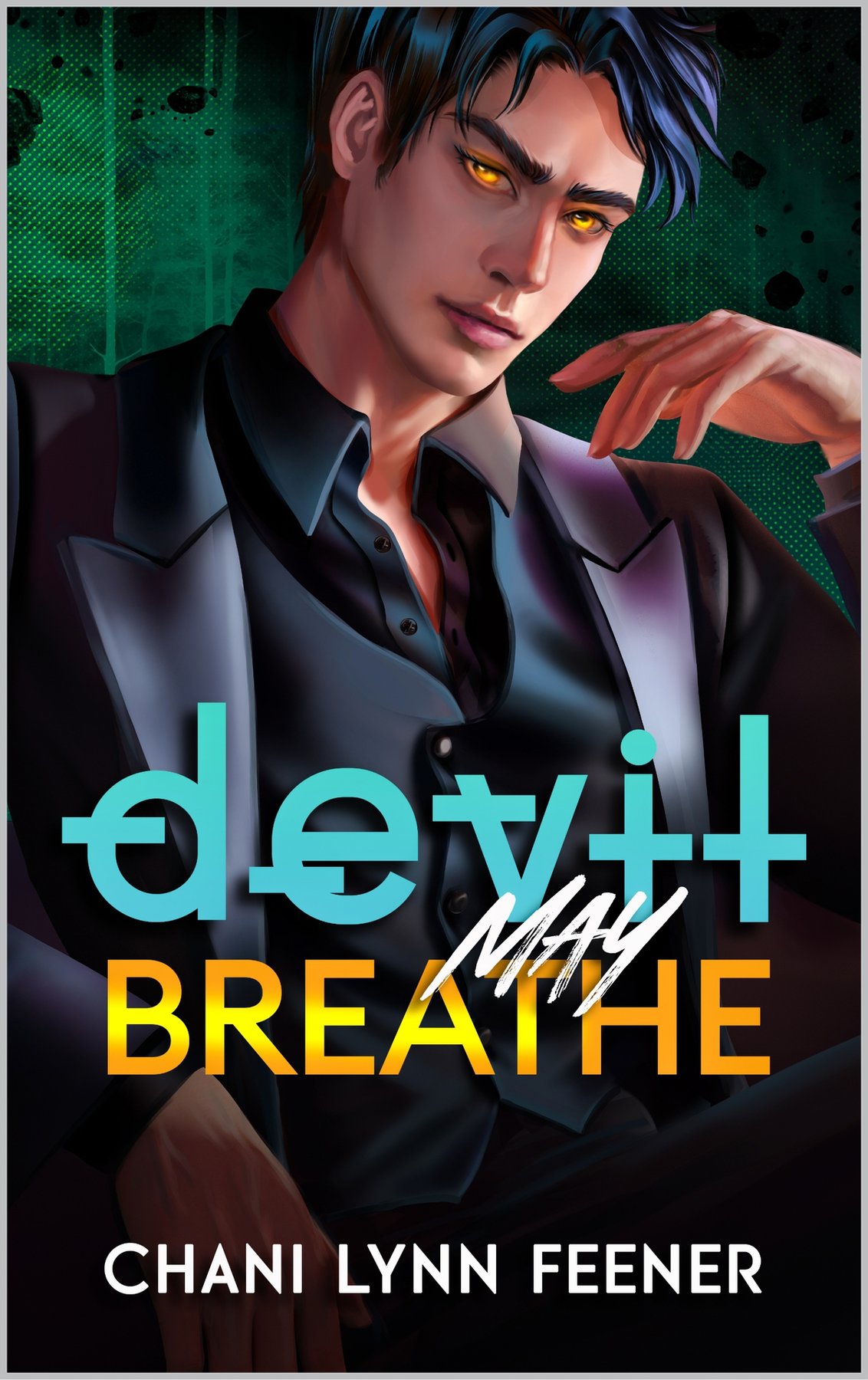 Cover of Devil May Breathe: A Dark MM Sci-Fi Romance (The Devils of Vitality)
