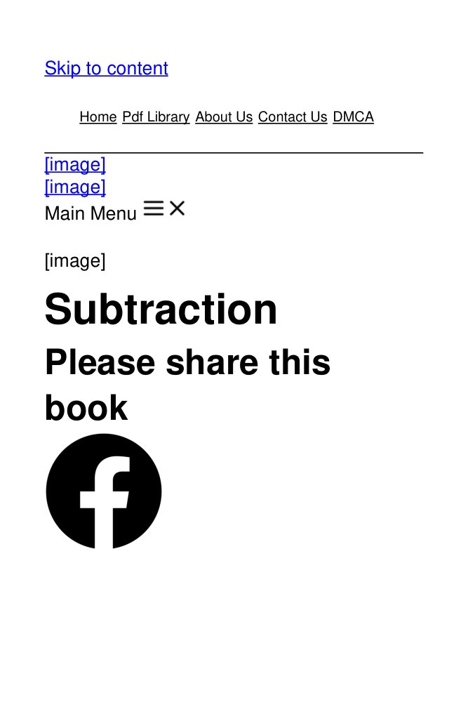 Cover of Subtraction - Download Free Pdf