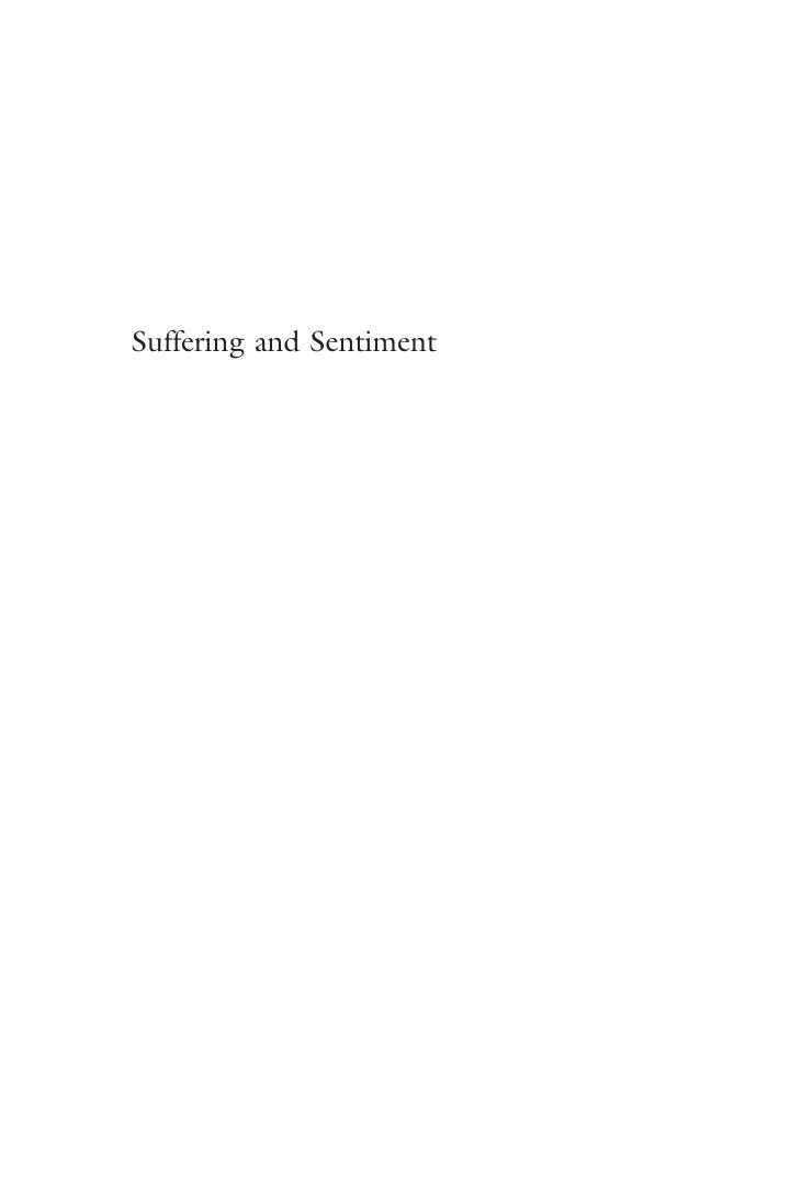 Cover of Suffering and Sentiment