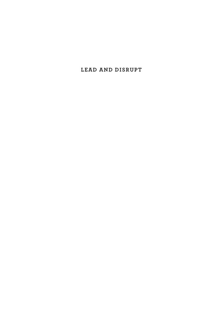 Cover of LEAD AND DISRUPT