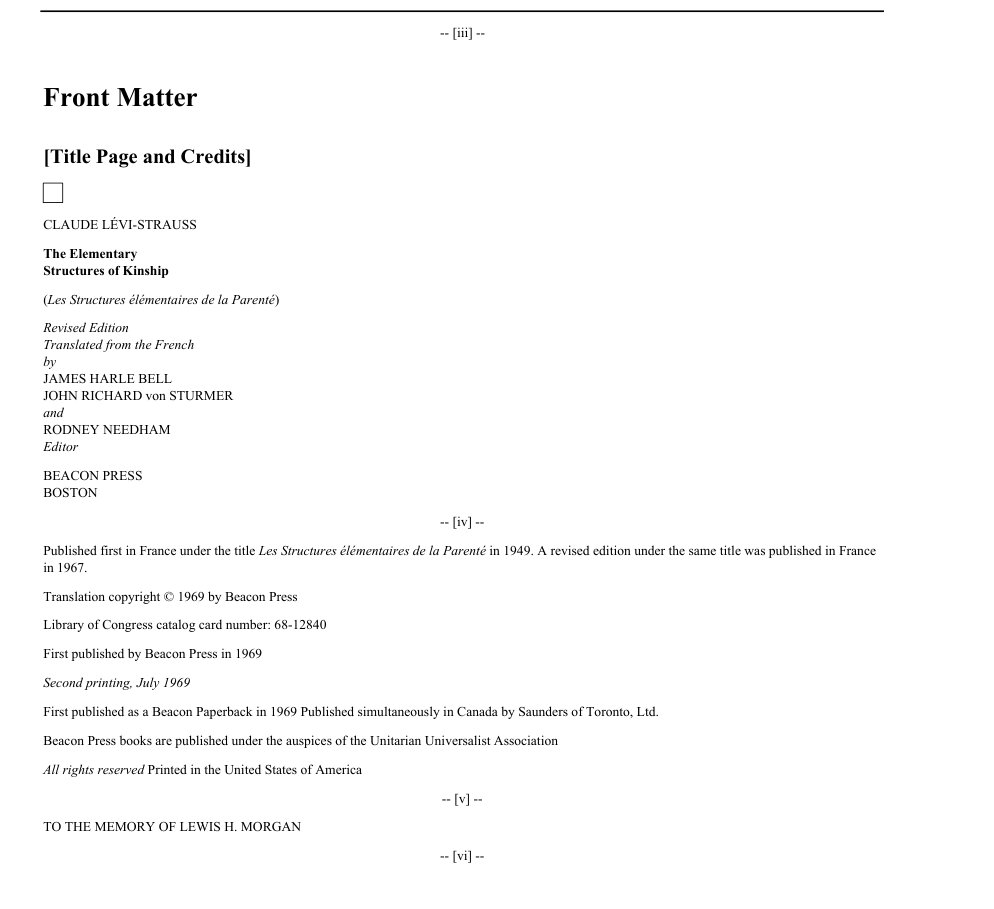 Cover of Front Matter