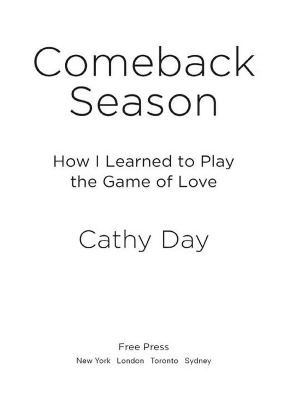Cover of Comeback Season