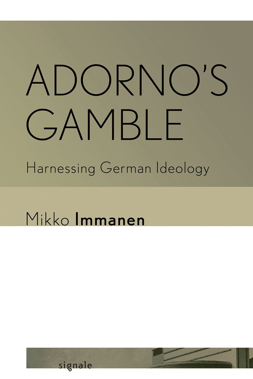 Cover of Adorno's Gamble