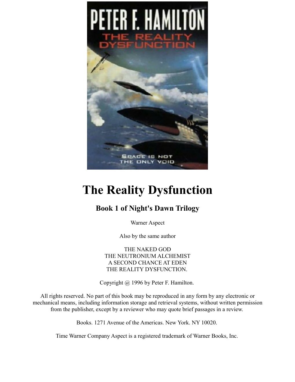 Cover of The Reality Dysfunction