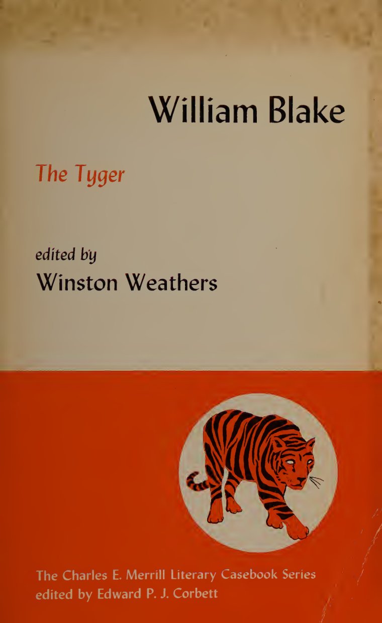 Cover of William Blake, The tyger