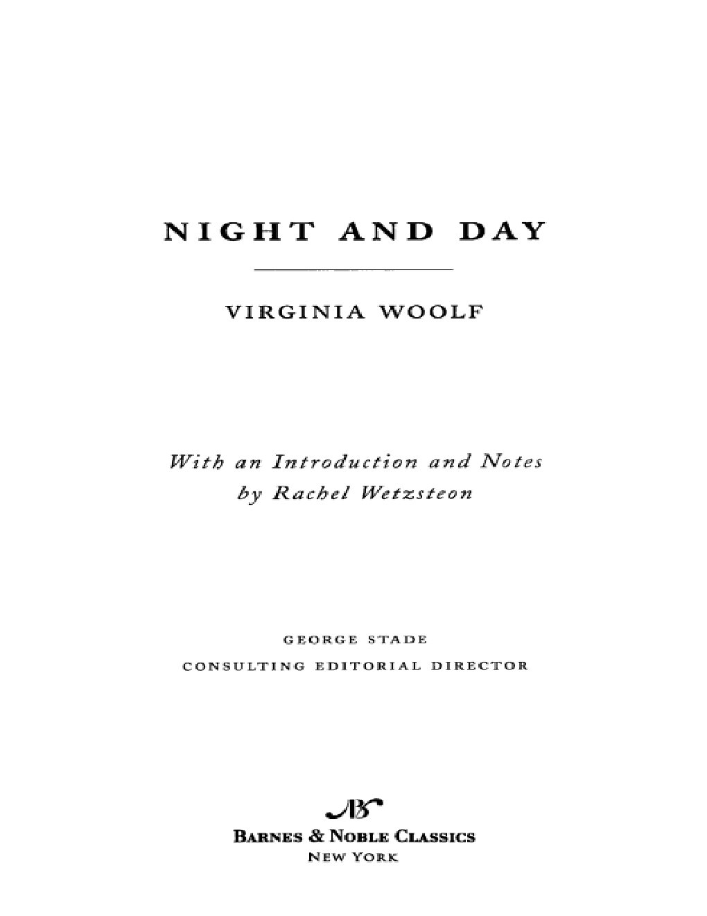 Cover of Night and Day