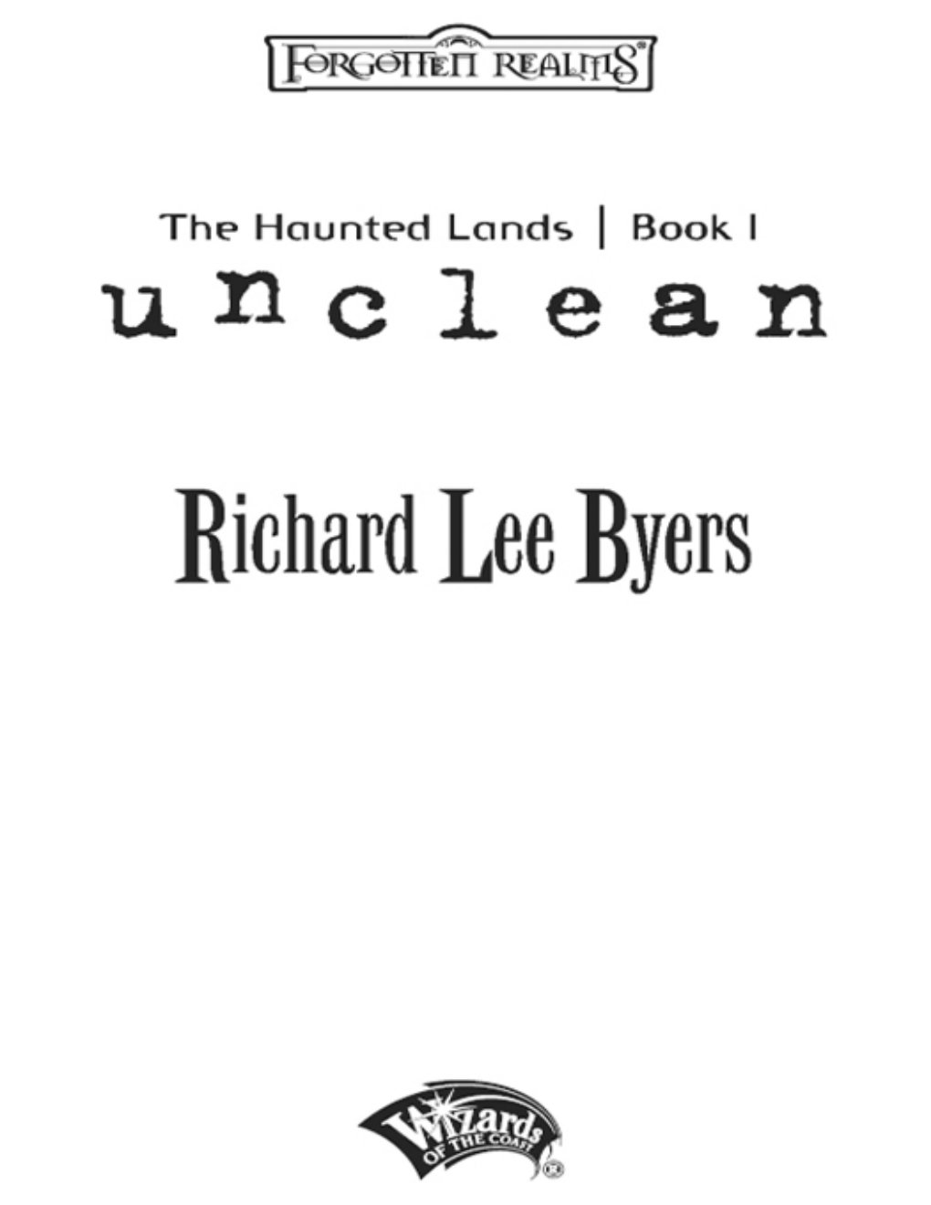 Cover of The Haunted Land- Book I - Unclean (2007)