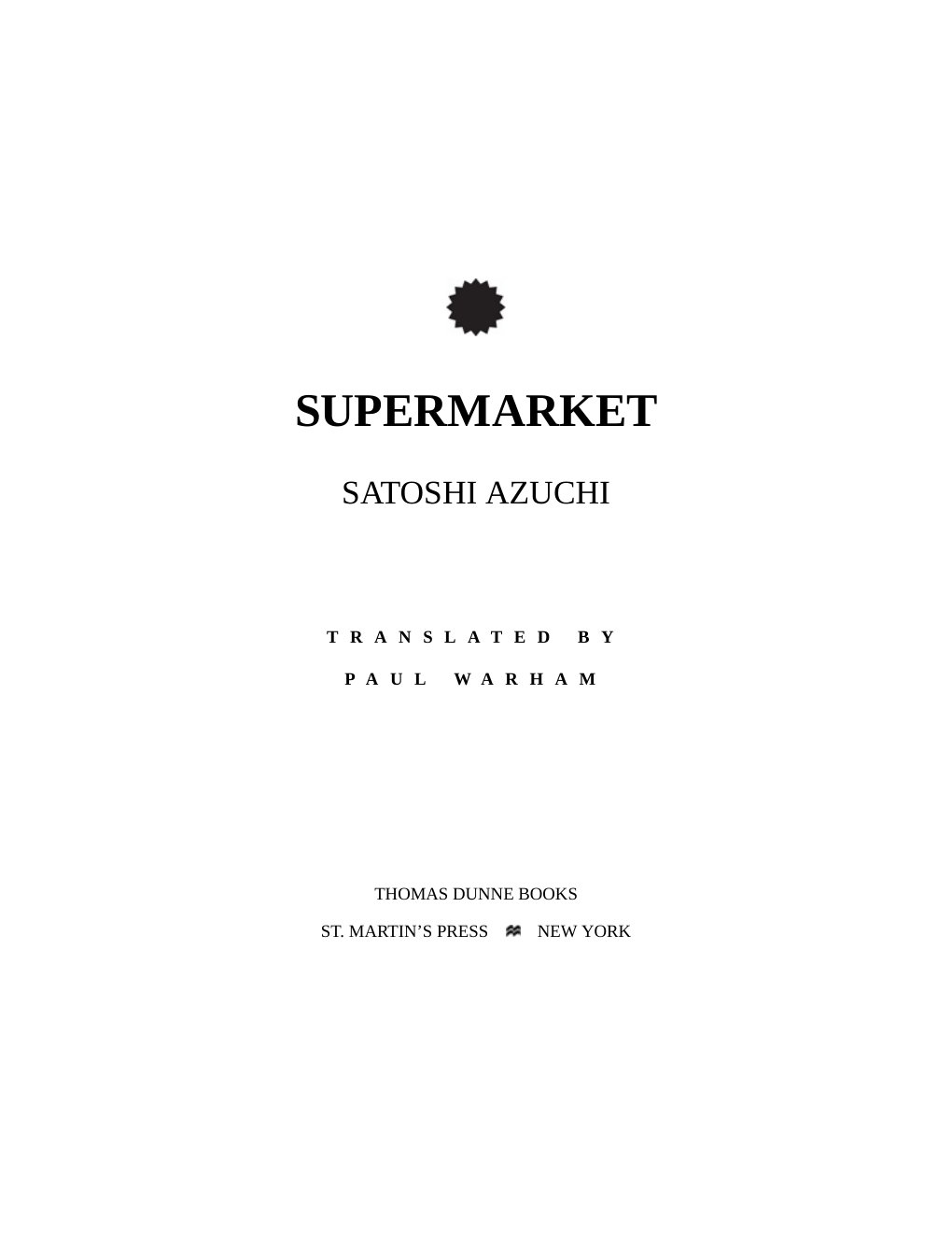 Cover of Supermarket