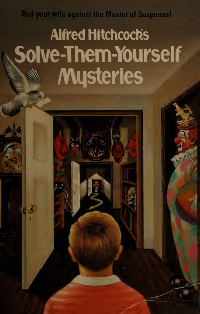 Cover of Alfred Hitchcock's solve-them-yourself mysteries
