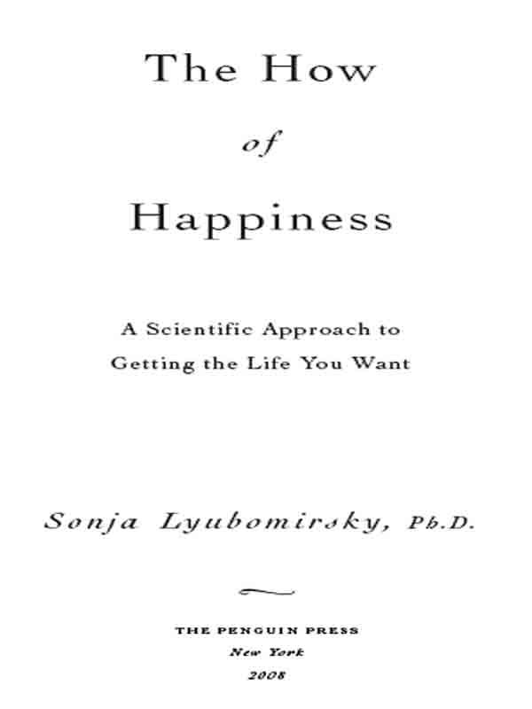 Cover of The How of Happiness