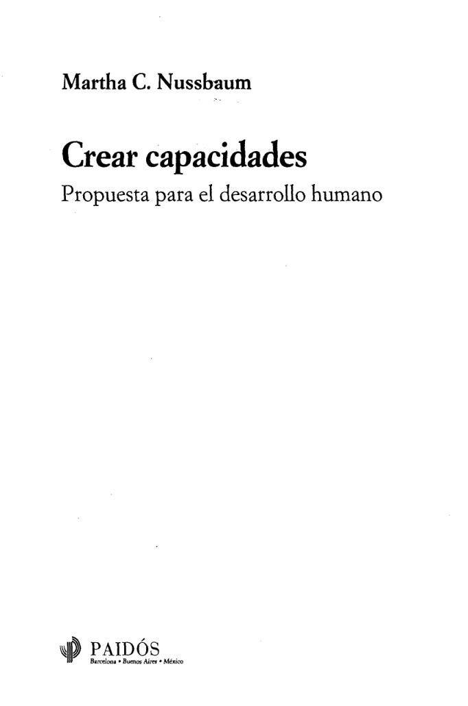Cover of Crear capacidades