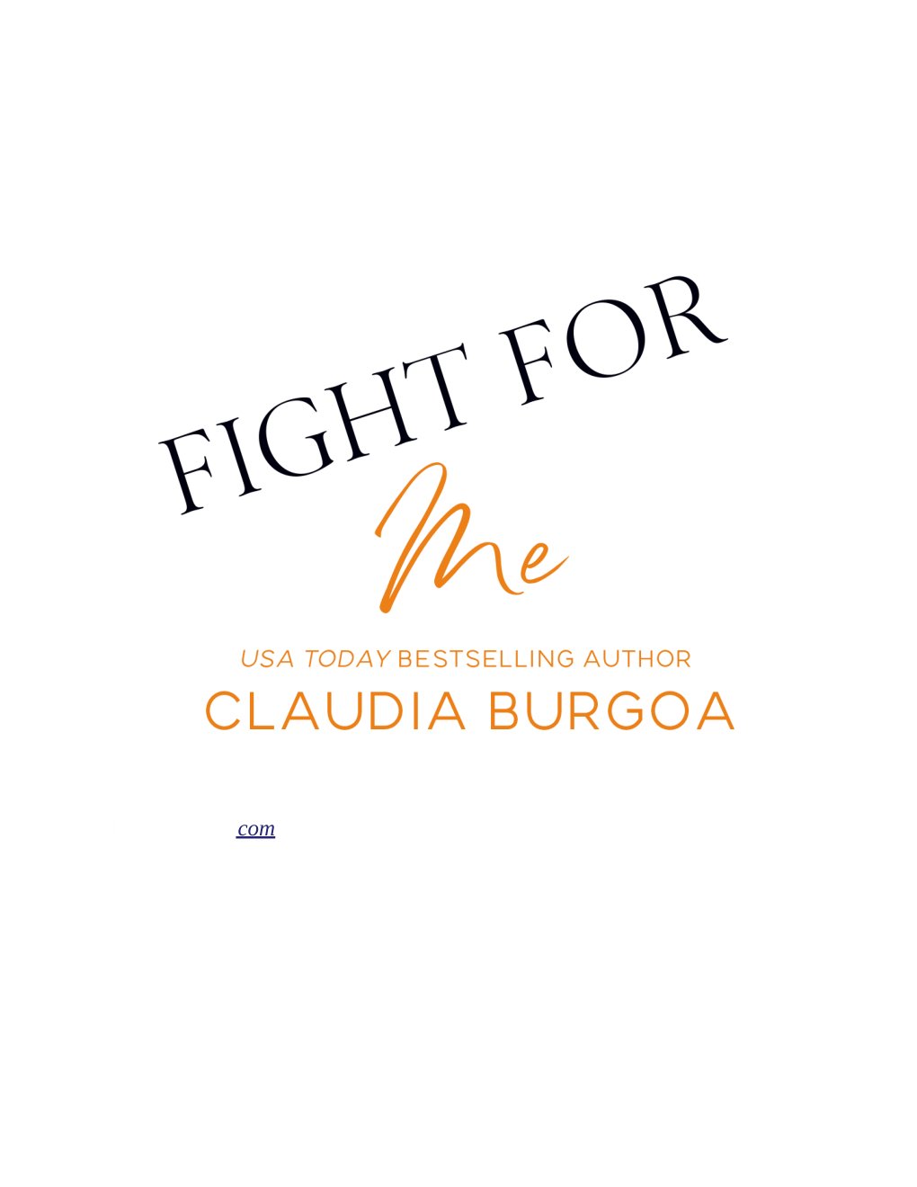Cover of Fight For Me