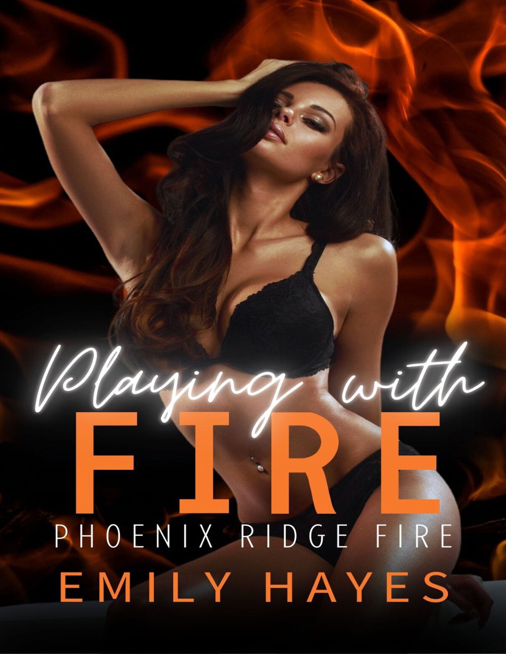 Cover of Playing With Fire: A steamy Sapphic Firefighter/Ice Queen Romance (Phoenix Ridge Fire Department Book 8)