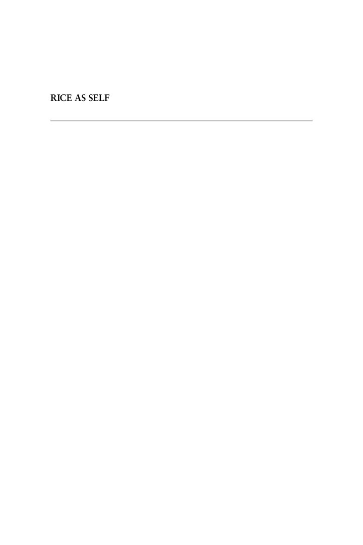 Cover of RICE AS SELF