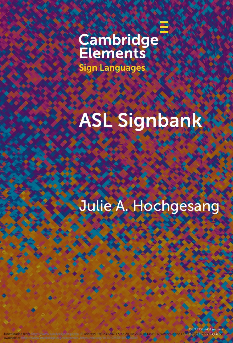 Cover of ASL Signbank (2026)