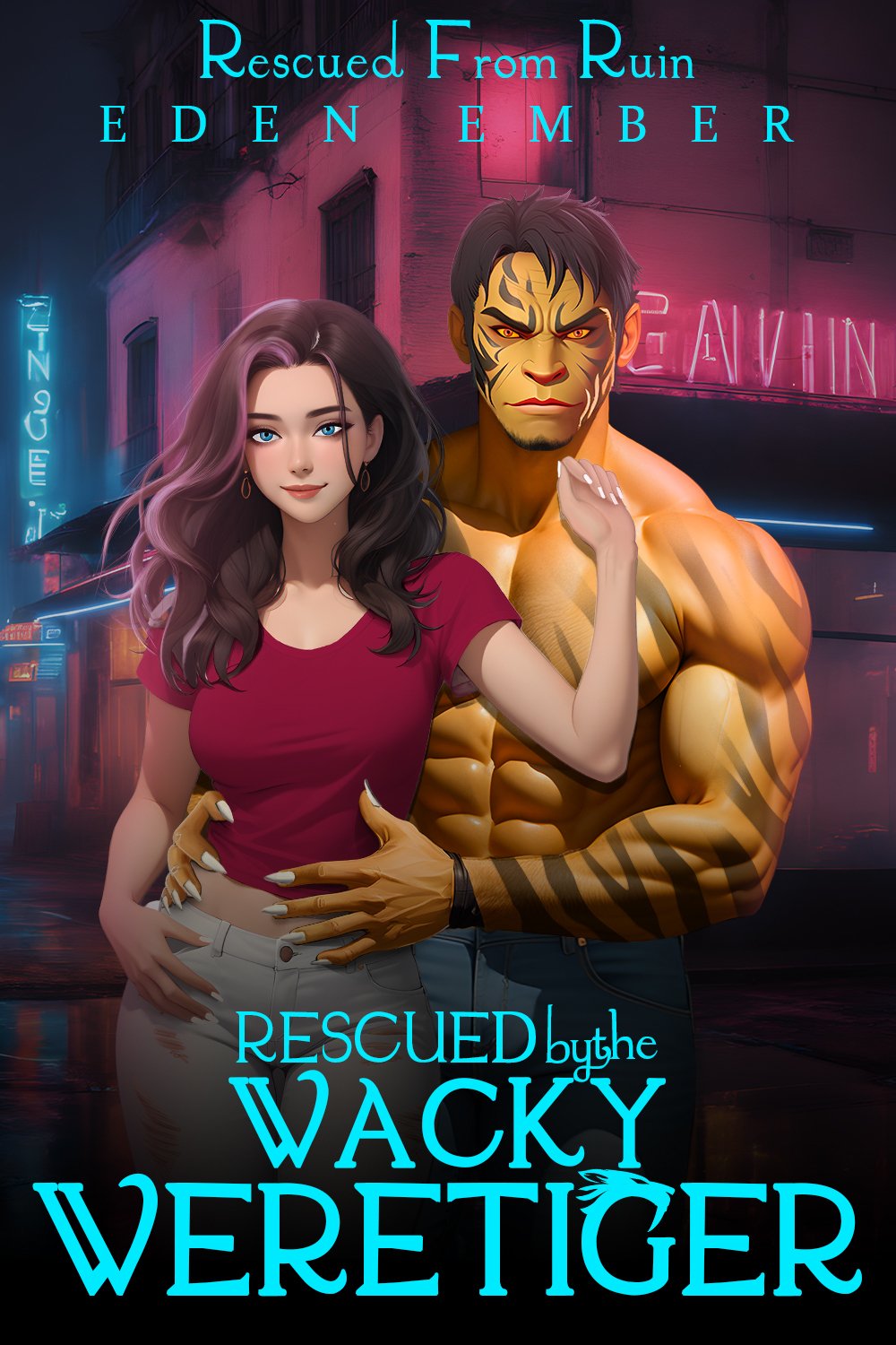 Cover of Rescued by the Wacky Weretiger