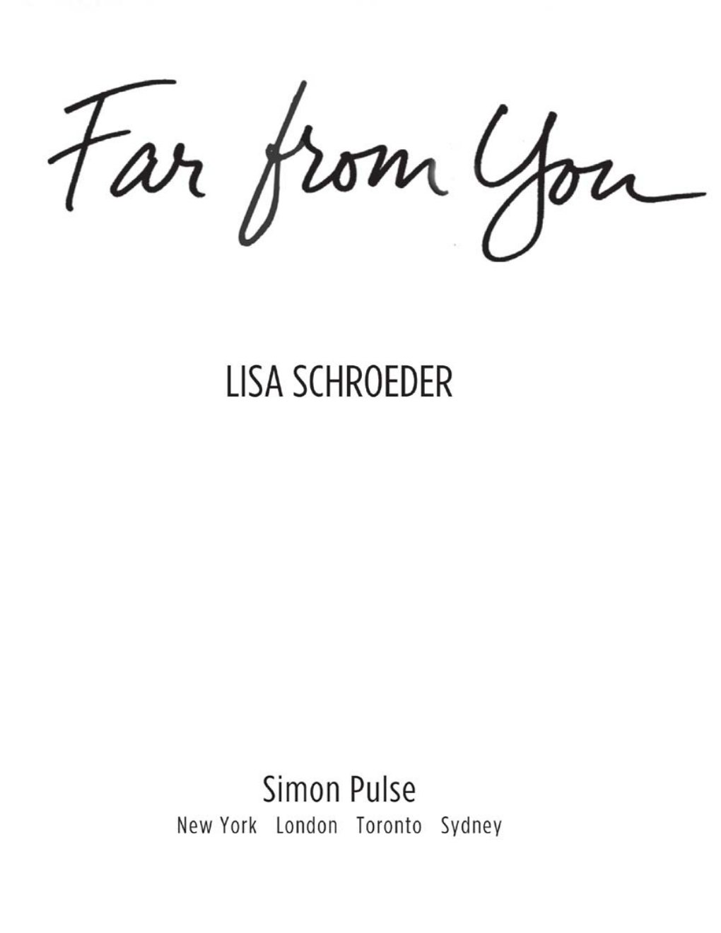 Cover of Far from You