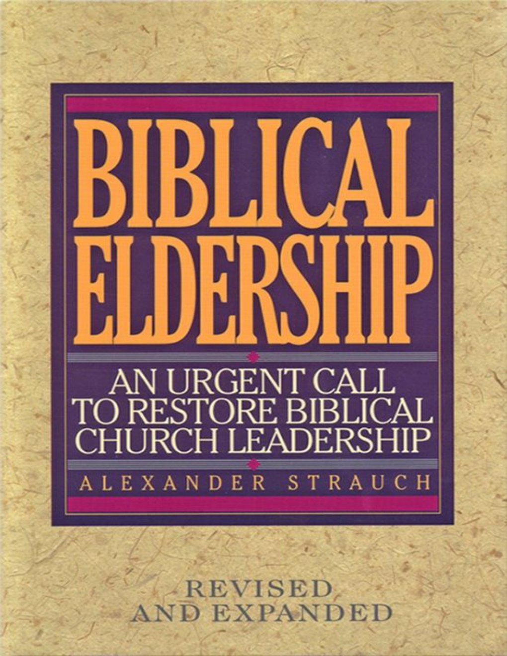 Cover of Biblical Eldership