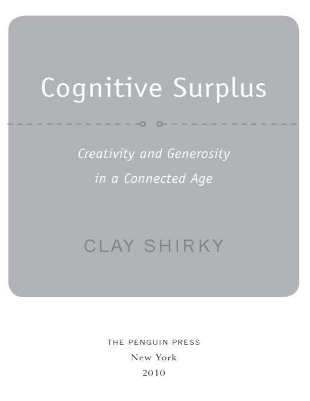Cover of Cognitive Surplus