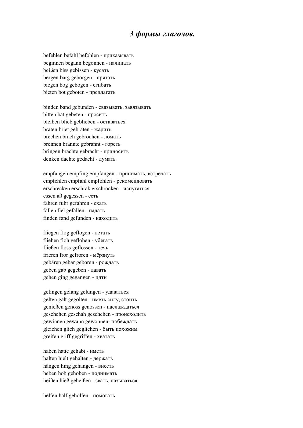 Cover of 3 формы глаголов