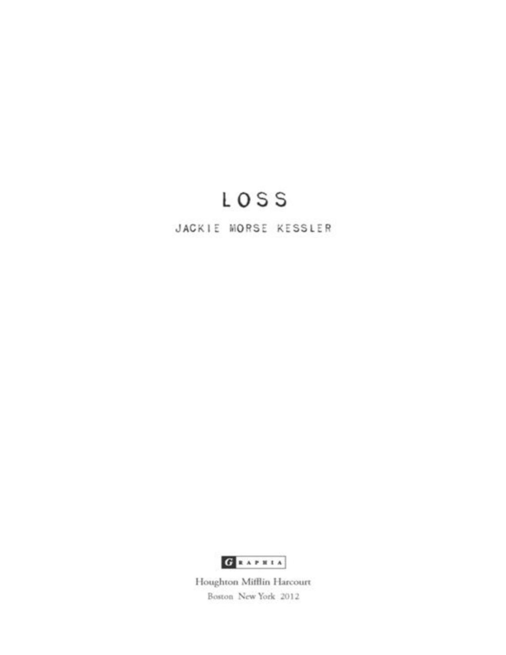 Cover of Loss