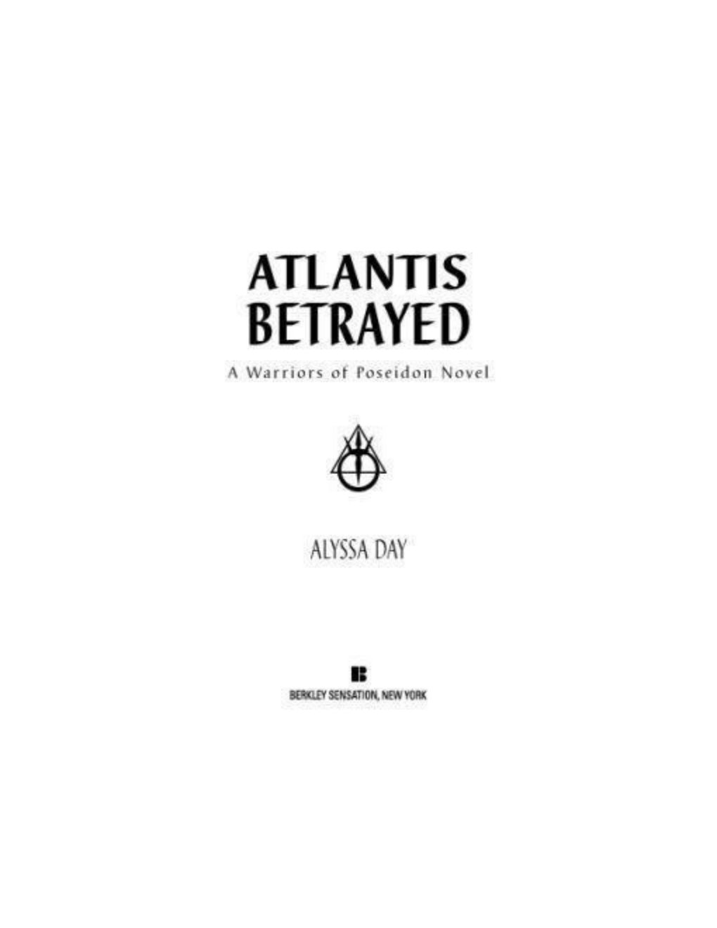 Cover of Atlantis Betrayed