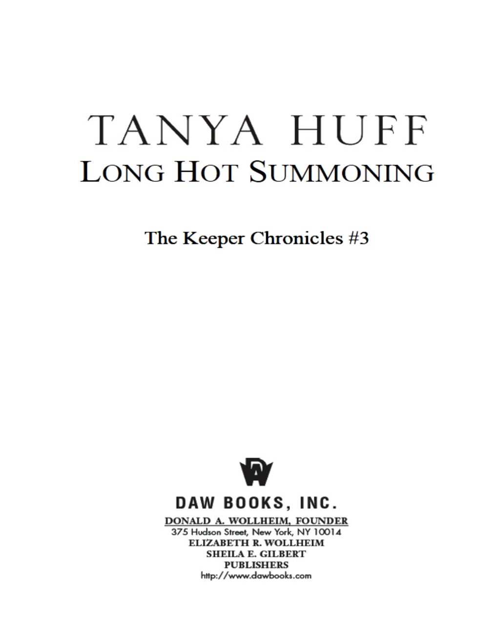 Cover of Long Hot Summoning