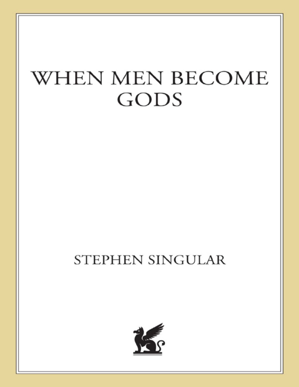 Cover of When Men Become Gods
