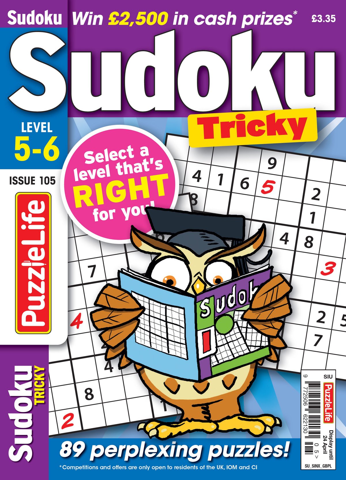 Cover of Puzzlelife Sudoku Tricky (2025)