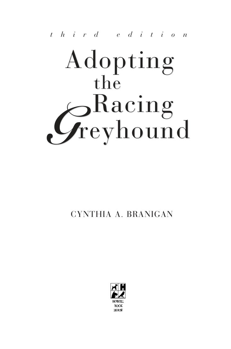 Cover of Adopting the Racing Greyhound