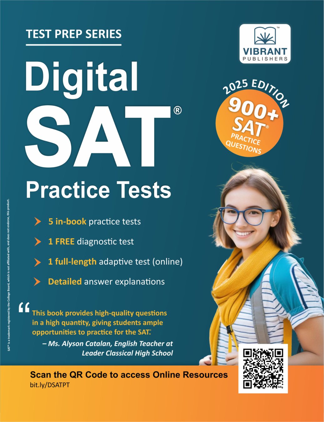 Cover of Digital SAT Practice Tests- 900+ SAT Practice Questions (2021)