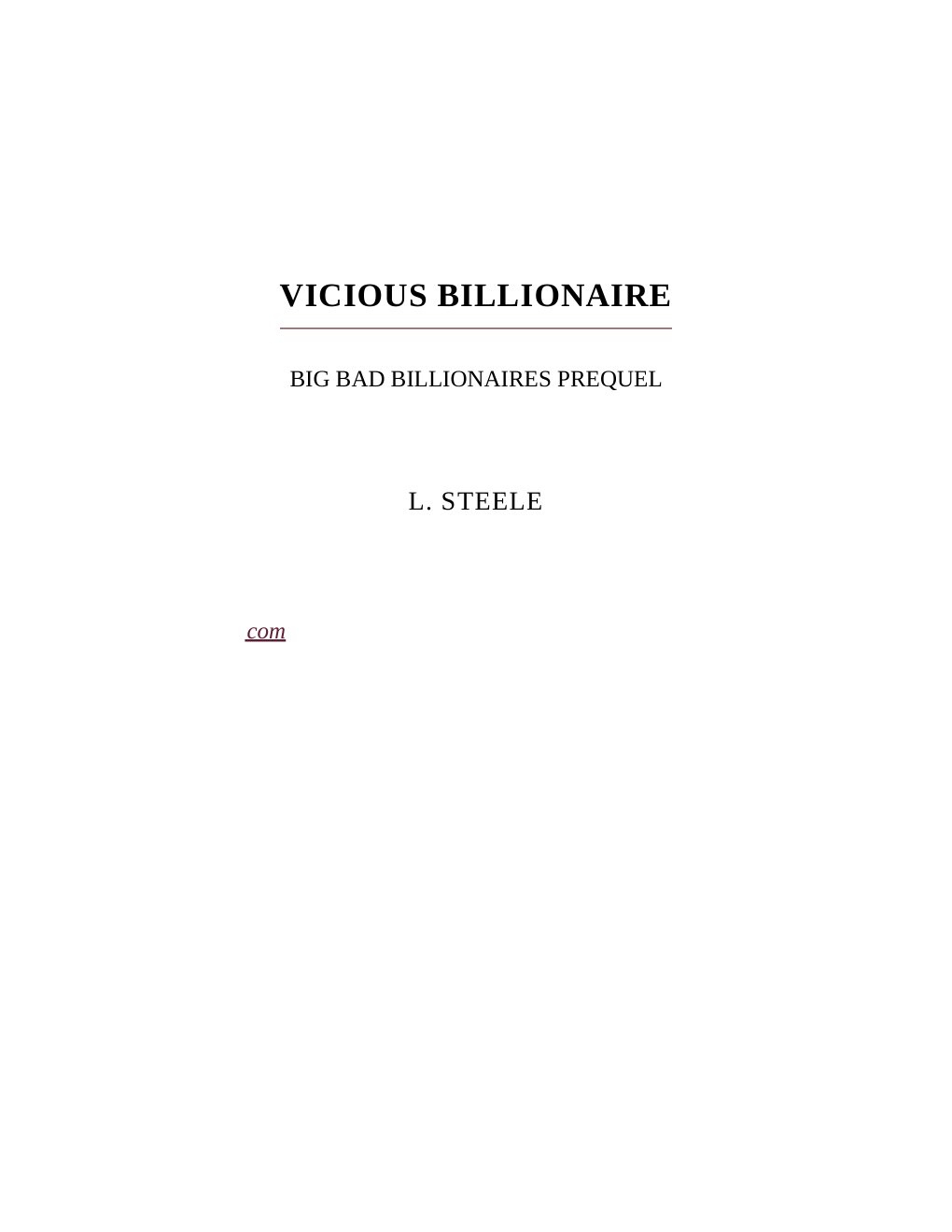 Cover of Vicious Billionaire
