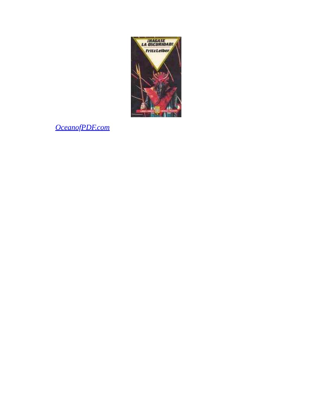 Cover of ¡Hágase la Oscuridad!