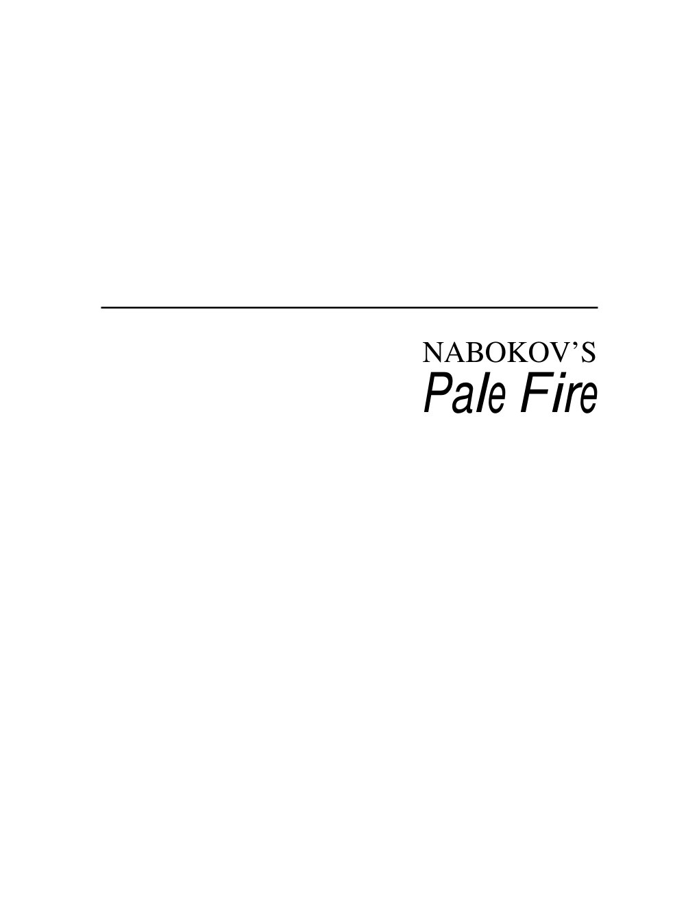 Cover of Pale Fire