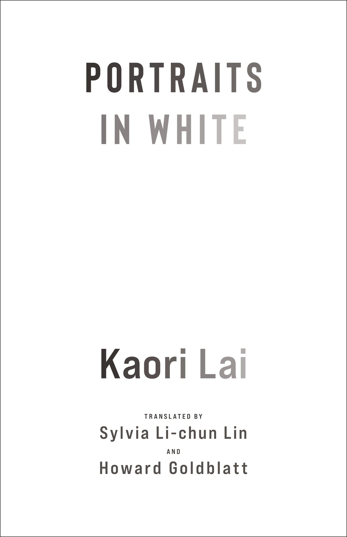 Cover of Portraits In White