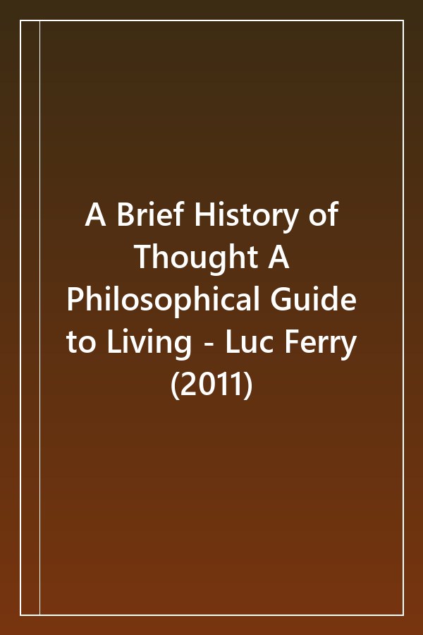Cover of Luc Ferry (2011)
