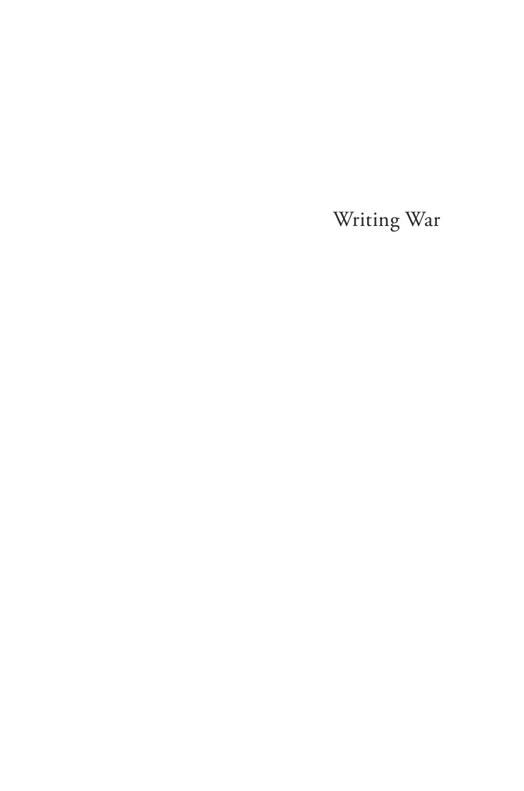 Cover of Writing War